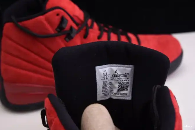 Rep MAX Jordan CT8013-602 Reverse Flu Retro Air 12 Game 0405